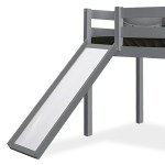 Wooden 3FT Kids Bunk Bed with Slide and Ladder