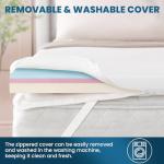 Memory Foam Mattress Topper With Washable Cover