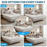 Memory Foam Mattress Topper With Washable Cover