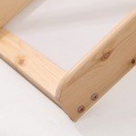Pine Wood Kids Mid Sleeper Bunk Bed with Slide