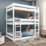 Triple Sleeper Bunk Bed for Kids – Pine Wood