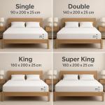 Waterproof Terry Cotton Single Mattress Protector 90X200 Cm
