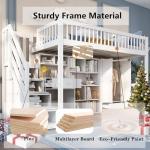 High Sleeper Bed with Desk and Storage Stairs