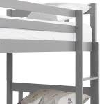 Sturdy Double Bunk Bed with Guardrails and Stairs