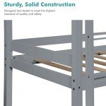 Triple Pine Wood Bunk Bed for Kids