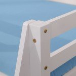 Kids Pine Wooden Loft Bunk Bed Frame