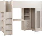 Seconique Jupiter White Grey High Sleeper Bunk Bed