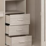 Seconique Jupiter White Grey High Sleeper Bunk Bed