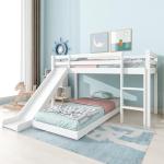 Merax Adjustable Bunk Bed with Slide and Ladder