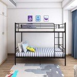 Panana Twin Over Twin Metal Bunk Bed Frame