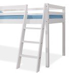 Kids Pine Wooden Loft Bunk Bed Frame