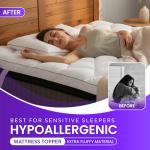 Extra Thick Double Mattress Topper With Hypoallergenic Filling