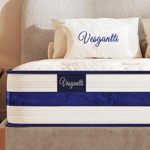 Vesgantti 4FT6 Blue Velvet Pocket Sprung Mattress