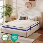 Vesgantti 4FT6 Blue Velvet Pocket Sprung Mattress