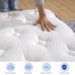 Vesgantti 4FT6 Blue Velvet Pocket Sprung Mattress