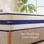 Vesgantti 4FT6 Blue Velvet Pocket Sprung Mattress