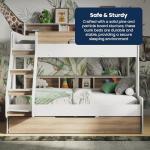 Flair Furnishings Kids Triple Bunk Bed with Trundle