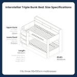 Flair Furnishings Kids Triple Bunk Bed with Trundle