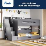 Stylish Double Bunk Bed With Storage For Kids