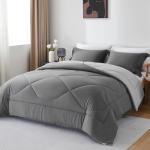 Cozy Double Duvet Set With Reversible Shams