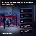 X-Rocker Icarus XL High Sleeper Bunk Bed