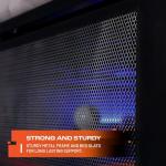 X-Rocker Battlebunk Bunk Bed with Desk - Black