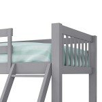 Triple Sleeper Wooden Bunk Bed – Grey Finish