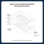 Flair Mystic Low Pod Mini Bunk Bed - Khaki