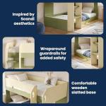 Flair Mystic Low Pod Mini Bunk Bed - Khaki