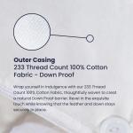 Luxury White Goose Down Duvet Quilt 15 Tog