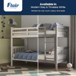 Detachable Grey Bunk Bed by Flair Koop