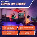 X-Rocker Contra Gaming Bunk Bed with Storage