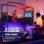 X-Rocker Contra Gaming Bunk Bed with Storage