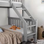Triple Wooden Bunk Bed for Kids – Grey