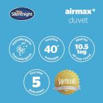 Breathable All Season Double Duvet 10 5 Tog