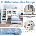 Feztoy Kids Bunk Bed With Desk And Storage