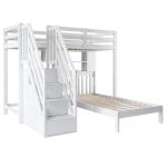 Feztoy Kids Bunk Bed With Desk And Storage