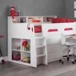 Julian Bowen White Wood Midsleeper Bunk Bed