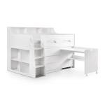 Julian Bowen White Wood Midsleeper Bunk Bed