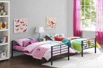 DHP Black Convertible Single Over Single Bunk Bed