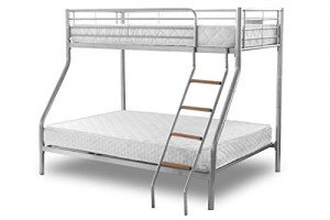 Triple Bunk Bed Frame in Silver, Black, White