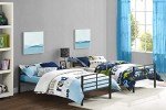 DHP Black Convertible Single Over Single Bunk Bed