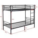 Panana Metal Twin Bunk Bed Frame – 3FT Options