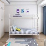 Panana Modern White Twin Bunk Bed Frame