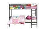 DHP Black Convertible Single Over Single Bunk Bed