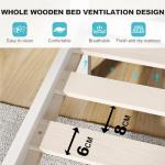 Stylish White Triple Sleeper Bunk Bed Frame