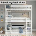 Triple Sleeper Bunk Bed for Kids – Pine Wood