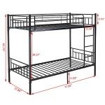 Panana Modern White Twin Bunk Bed Frame