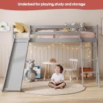 Panana Wooden Bunk Bed With Slide For Kids 1014