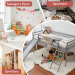 Panana Wooden Bunk Bed With Slide For Kids 1014